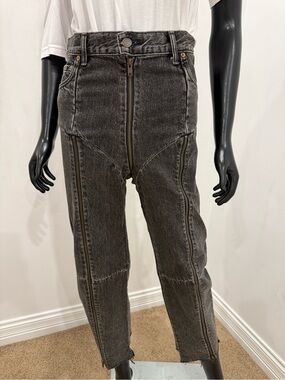 VETEMENTS x Levi’s Demna Gvasalia Runway Deconstructed Zip Jeans Black XS NEW